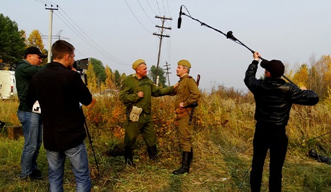 В Усть-Илимске сняли военно-историческую реконструкцию Севастопольской битвы